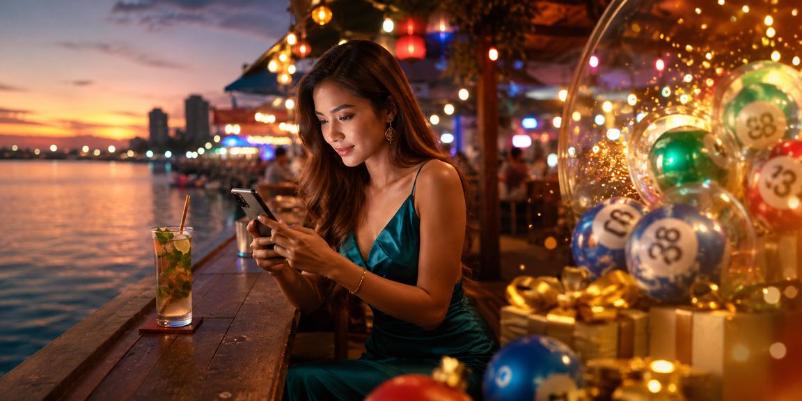 Suasana loteri dan jackpot gaya Malaysia di Kota Kinabalu